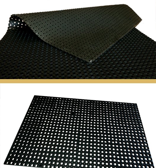 Heavy-duty Hexagon Premium Rubber Mat